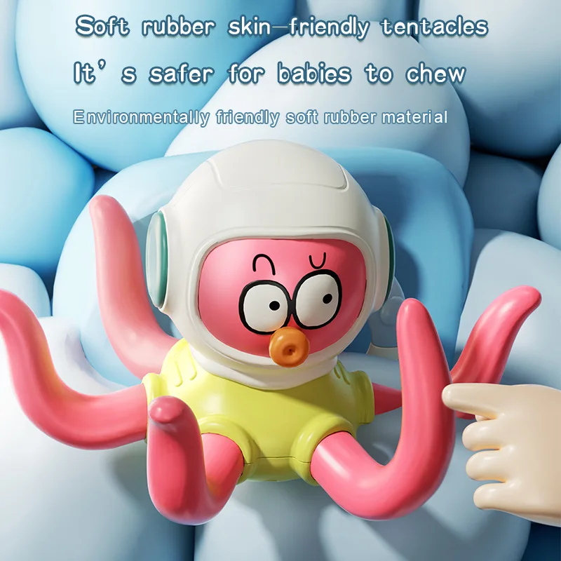 Octopus ring water play toy, baby bath floating throw ring octopus water play toy, bathroom concentration and intelligence toy - Image 2