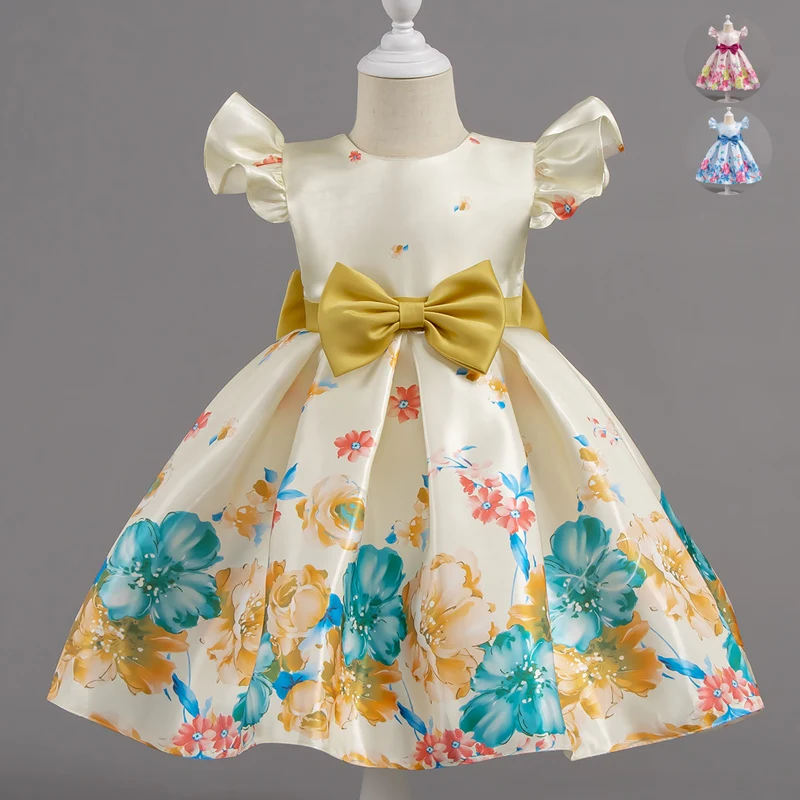 Children Wedding Dress Girl Flower Dresses Kids Gown Birthday Party Flower Girl's Evening Dress - Image 3