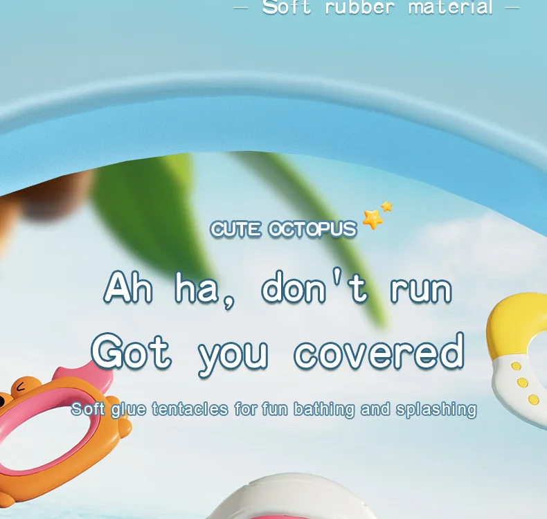 Octopus ring water play toy, baby bath floating throw ring octopus water play toy, bathroom concentration and intelligence toy - Image 12