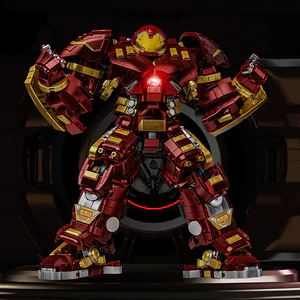 2700+pcs Iron Heroes Blocks Action Figures Mark Building Sets Buster Mech DIY Brick Collectible Toys for Boys Adult Kids Gifts