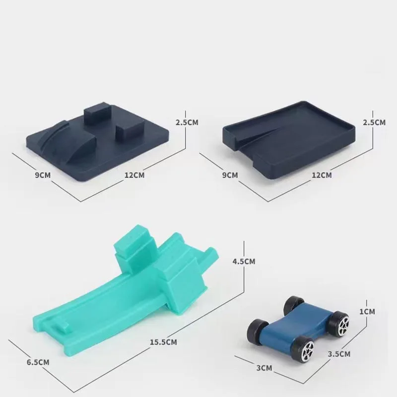 Children's Gliding Track Car Mini Car Inertia Toy Multi Layer Cartoon Puzzle Slide Car Roller Coaster Racing Toys Boy Girl Gifts - Image 6