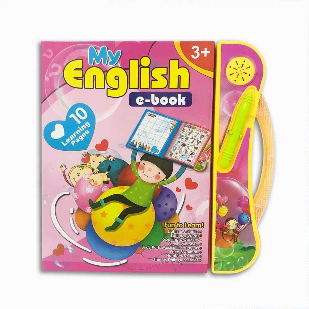 New English Cartoon Point Reading Book Children Early Education Finger Touch Learning Language Multifunctional E-book Toy Gift - Image 8