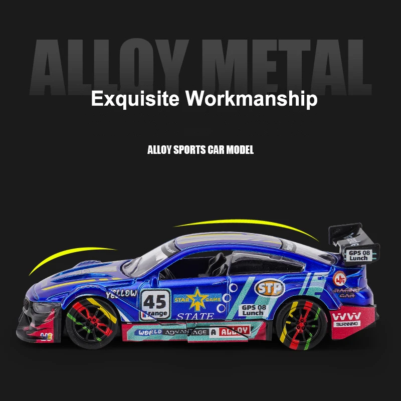 2025 New Simulation Alloy Car Model Inertia Pull Back Racing Car Toy Children's Educational Car Toy Ornaments Birthday Gift - Image 13