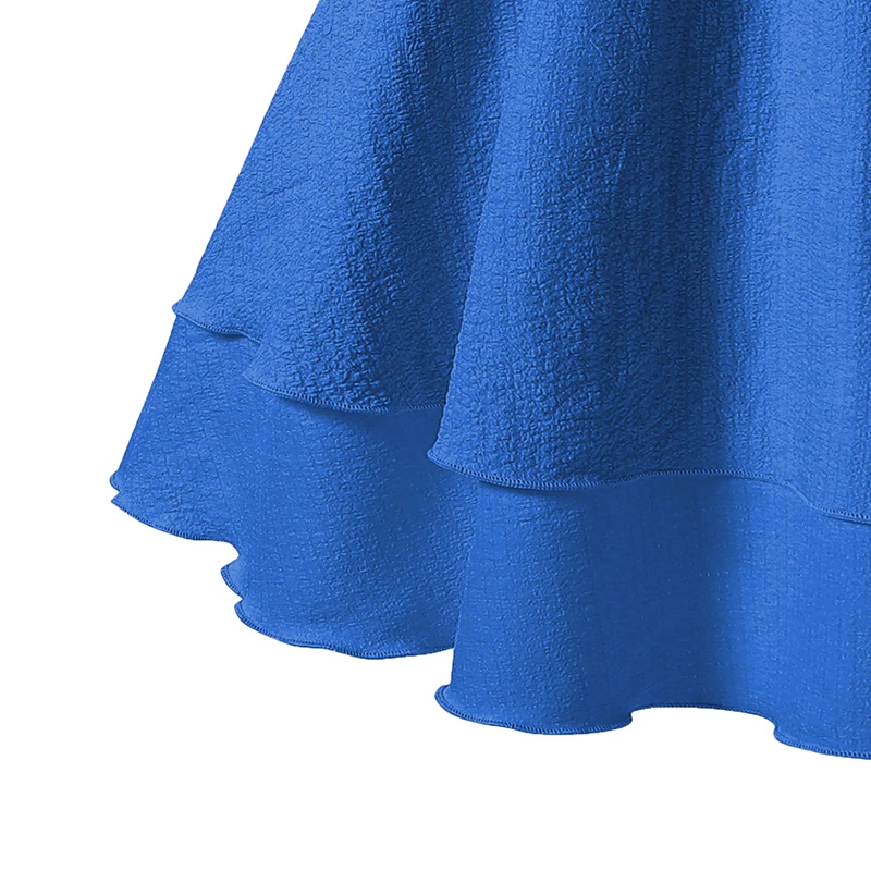 Summer New Kids Clothing Solid Color Sling Princess Dress For Girls 8-12 Years Sweet Style Vacation Set Birthing Party Clothing - Image 16