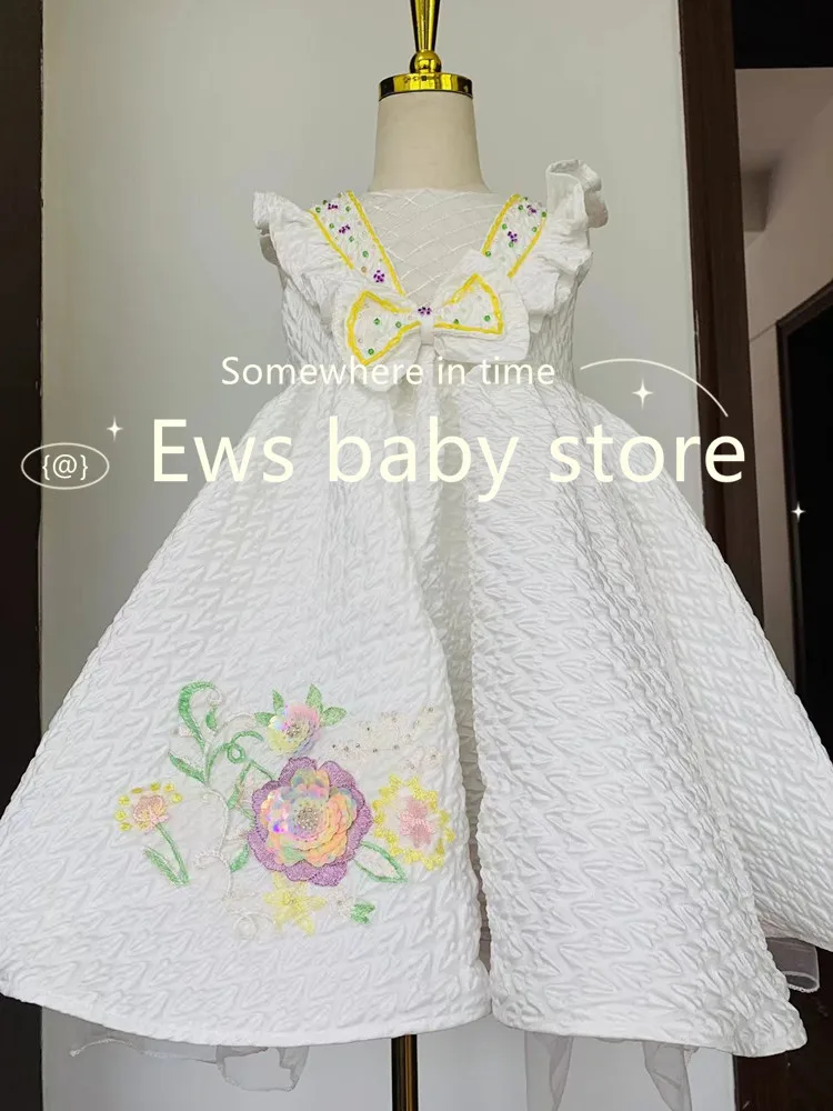Children Wedding Attire Prom Dress Birthday Gown Party Girls Dresses A2517 Girls Clearance Clothes - Image 8