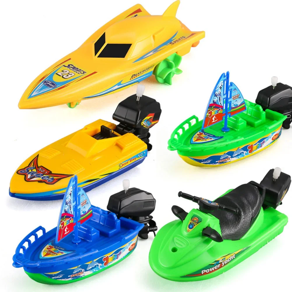 WindUp Speed Boat Toy Floating Bath Shower Companion Kids Water Play Activity Classic Clockwork Toy Boys Birthday Gift - Image 18
