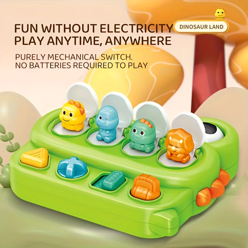 Press & Go Dinosaur Toys – Interactive Crawling & Motor Skills Toy for Toddlers - Image 6