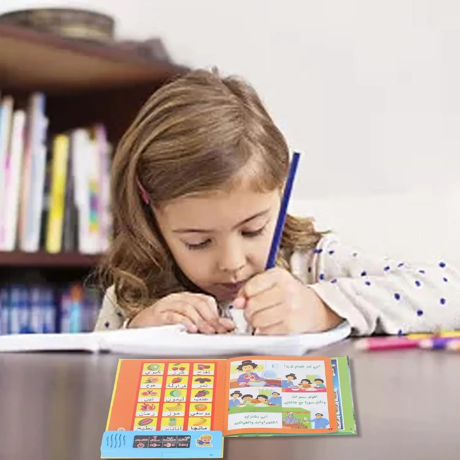 Muslim Kids Arabic Sound Book, Clear Pictures Letters Words Learning Educational Electronic Sound Book - Image 4