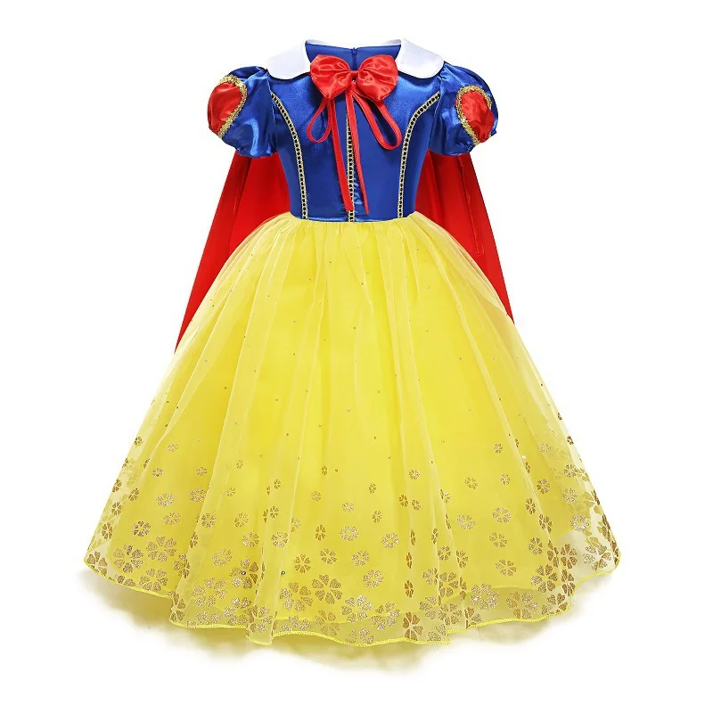 Girls Snow White Princess Dress Mesh Clothes Vestidos Kids Christmas Halloween Carnival Cosplay Costume - Image 3