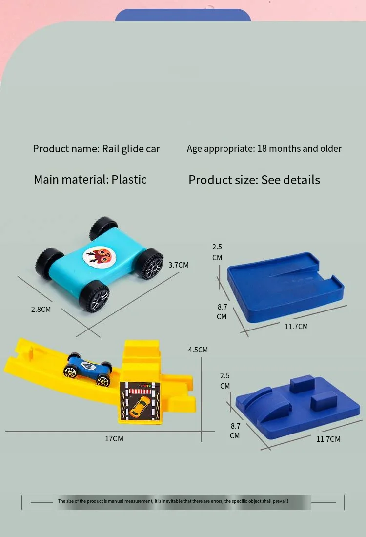 Children's Gliding Track Car Mini Car Inertia Toy Multi Layer Cartoon Puzzle Slide Car Roller Coaster Racing Toys Boy Girl Gifts - Image 23
