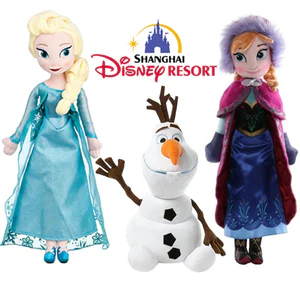 Disney Frozen Elsa Anna Princess Stuffed Plush Doll Olaf Snowman Ice Sven Flareon Bruni Toy Girls Kids Christmas Gifts ASO
