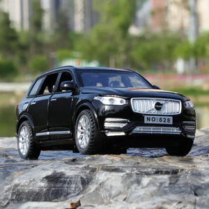 1:32 VOLVO XC90 SUV Alloy Car Model Diecast Metal Model Sound & Light Pull Back Toy Collect Display Ornaments Children Toys
