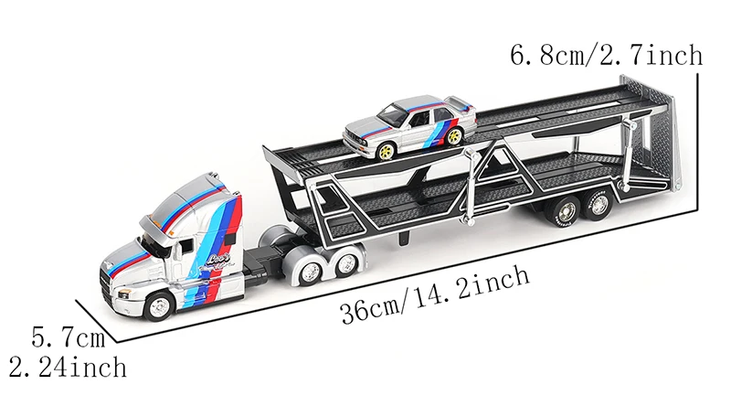 Maisto 1:64 1993 454 INTERNATIONAL LONESTAR Transport Casting Manufacturing Trailer Model Simulation Model Alloy Car Collection - Image 16