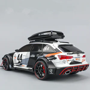 1/24 RS6 Avant Station Wagon Alloy Racing Car Model Diecasts Metal Track Sports Car Vehicles Model Sound and Light Kids Toy Gift
