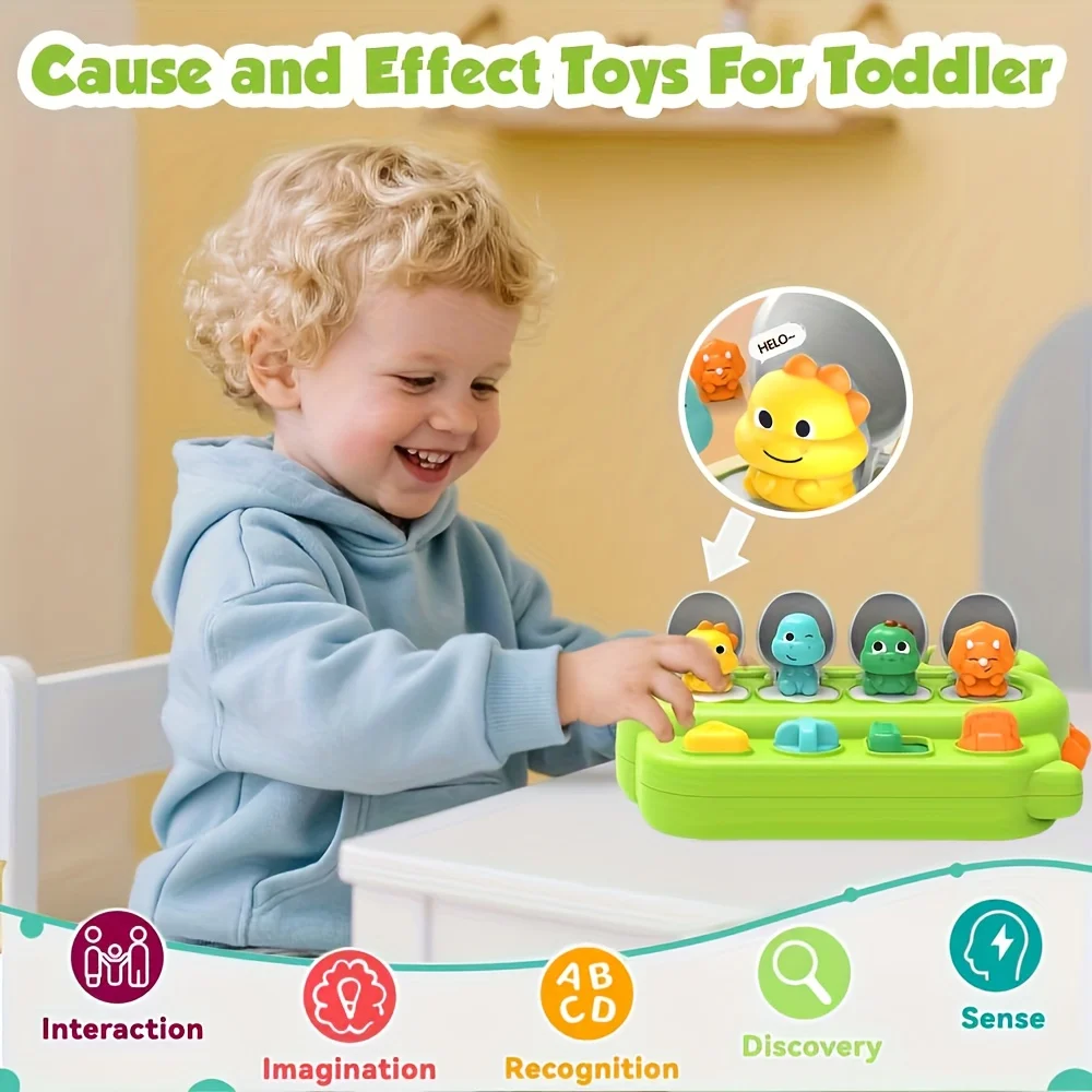 Press & Go Dinosaur Toys – Interactive Crawling & Motor Skills Toy for Toddlers - Image 4