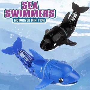 Cartoon Electric Dolphin Toy Water Playing Fish Rolling Toys Electric Swinging Fish Children Bath Toys For Kid Birthday Gifts