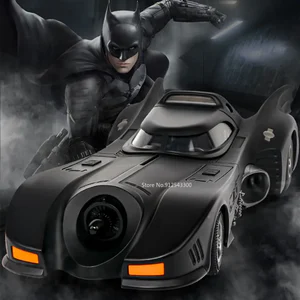 1/18 Scale Batmobile Toys Car Model Alloy Diecast Metal Model Vehicle with Sound Light Same Film Style Birthday Gifts For Boys