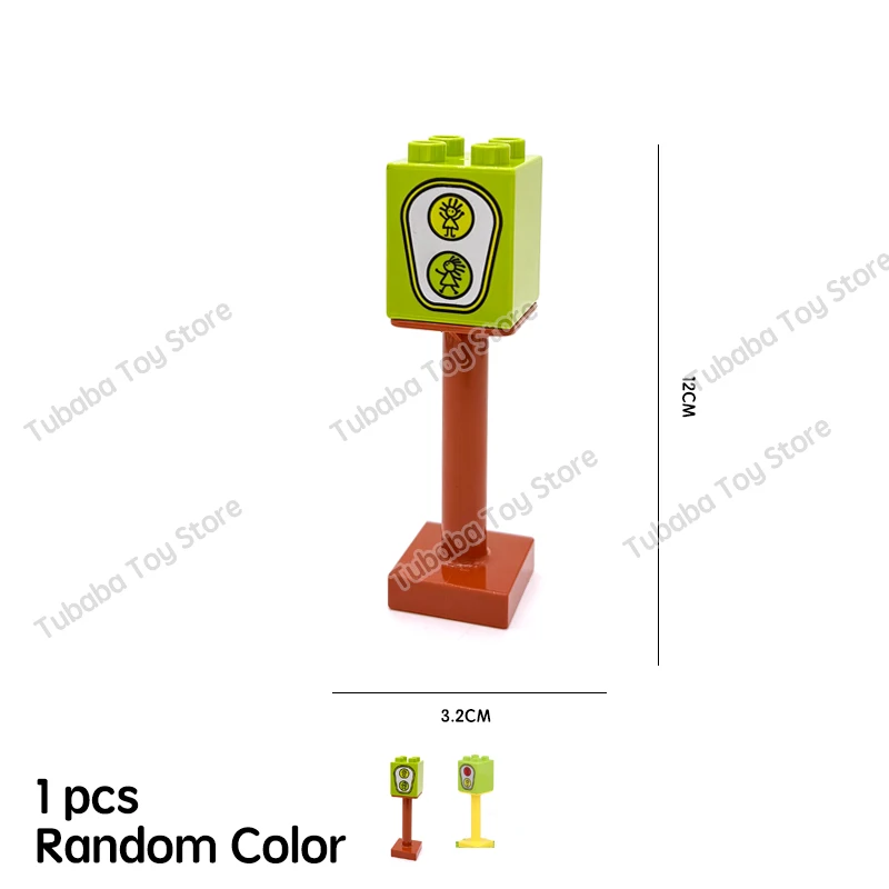 Kids Train Track Accessories Large Building Blocks DIY Railway Toys Big Blocks Compatible Duploed STEM Educational Gift Toddlers - Image 8