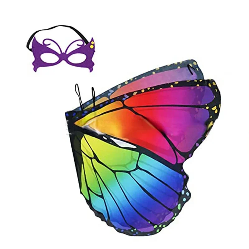 Girls Children Butterfly Wings Tutu Skirt Mask School Performance Dance Party Dress Up Girl Halloween Costume 2 -8 yeas - Image 3