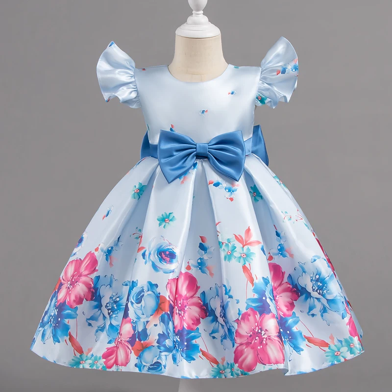 Children Wedding Dress Girl Flower Dresses Kids Gown Birthday Party Flower Girl's Evening Dress