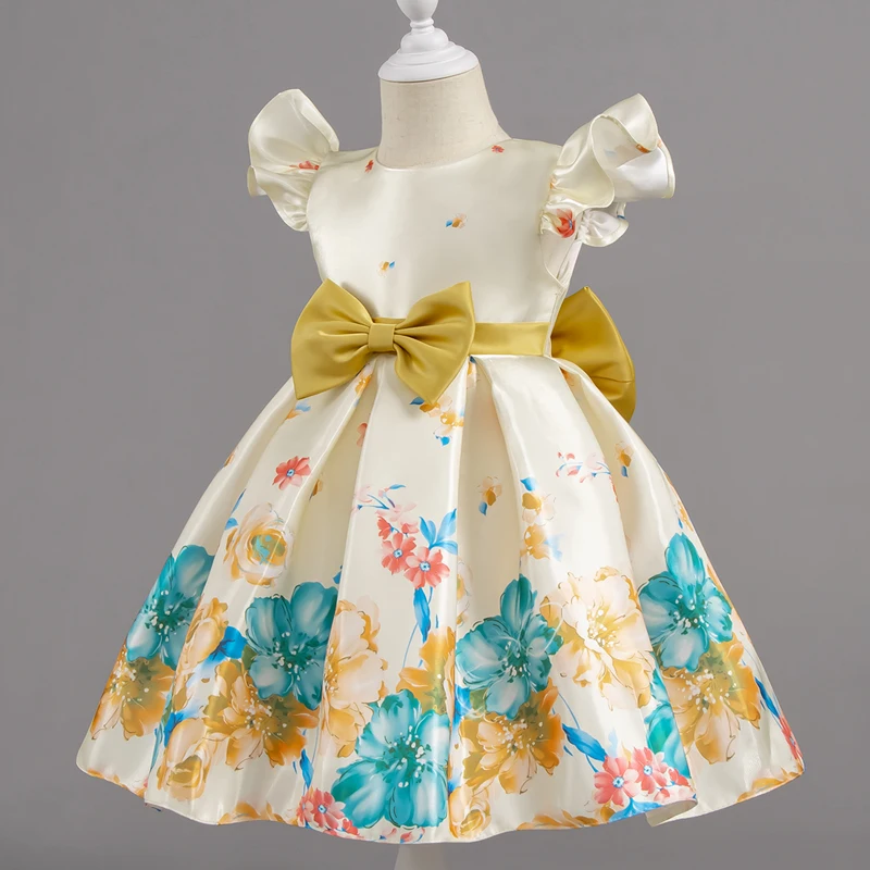 Children Wedding Dress Girl Flower Dresses Kids Gown Birthday Party Flower Girl's Evening Dress - Image 5