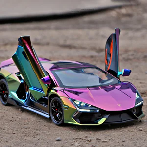 1:24 Lamborghini Revuelto Electroplate Alloy Model Car Toy Diecasts Metal Casting Sound and Light Car Toys For Children Vehicle