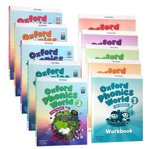 10books Oxford Phonics World Storybook Children Learning English Case Early Learning Books Workbook Educational Toys Libros