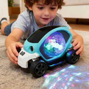 1-2 Years Boy Baby Car Toys Toddler Crawling Sensory Toy Car Toys Electronic Car Tummy Time Gift for Kids Birthday Gifts Popular