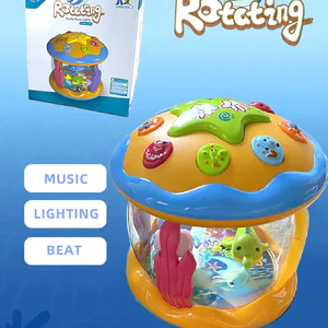 Ocean Wave Projector Musical Toy – Sensory Tummy Time & Soothing Night Light for Babies