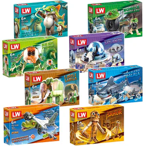 Italian Brainrot Animals Tung Tung Tung Sahur Building Blocks Tralalelo Tralala Shark BricksToy Gift for Children Kids Blind Box