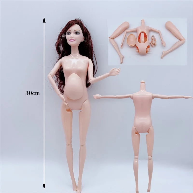 Handmade Doll Accessories Baby Dolls Pregnant Mom Lady Father Dad For Girl Game Christmas Birthday Gift, Assemble Required - Image 21