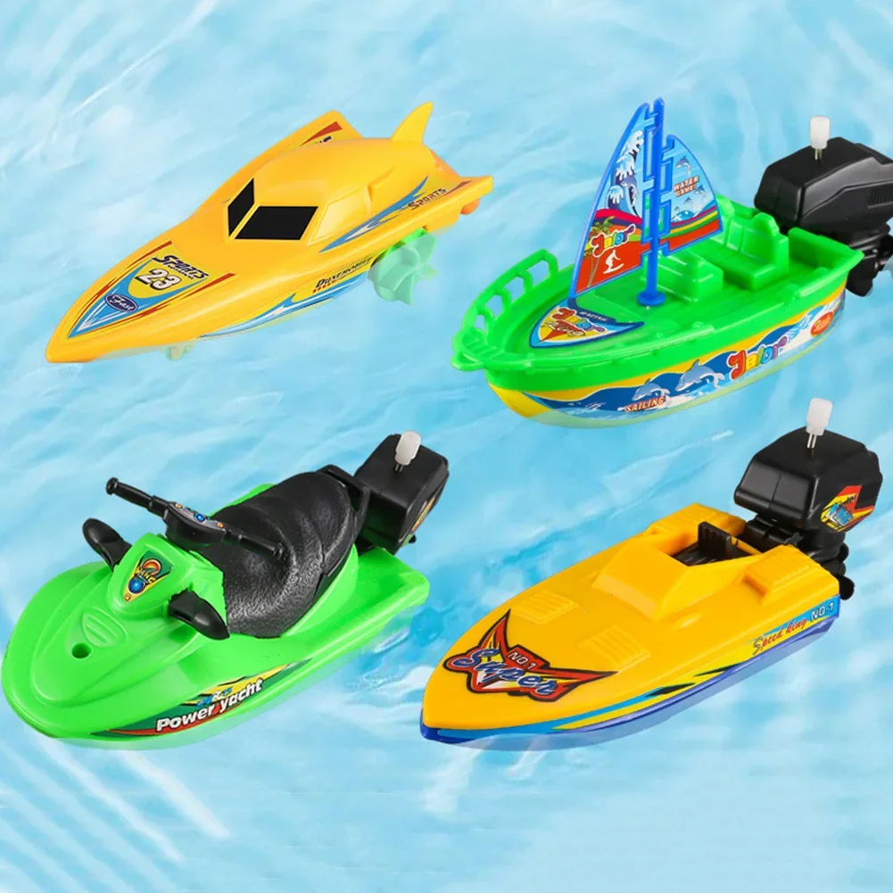 WindUp Speed Boat Toy Floating Bath Shower Companion Kids Water Play Activity Classic Clockwork Toy Boys Birthday Gift - Image 15
