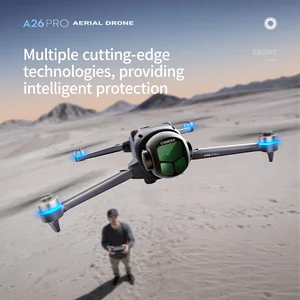 VEVLO 2026 New A26 Pro Drone 4K/8K HD Triple Camera FPV Brushless Motor Obstacle Avoidance Foldable RC Quadcopter Professional