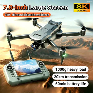 V20 Professional Drone 3-axis Brushless Gimbal 5G Digital Transmission Obstacle Avoidance 8K 30fps Commercial Long Range Drone