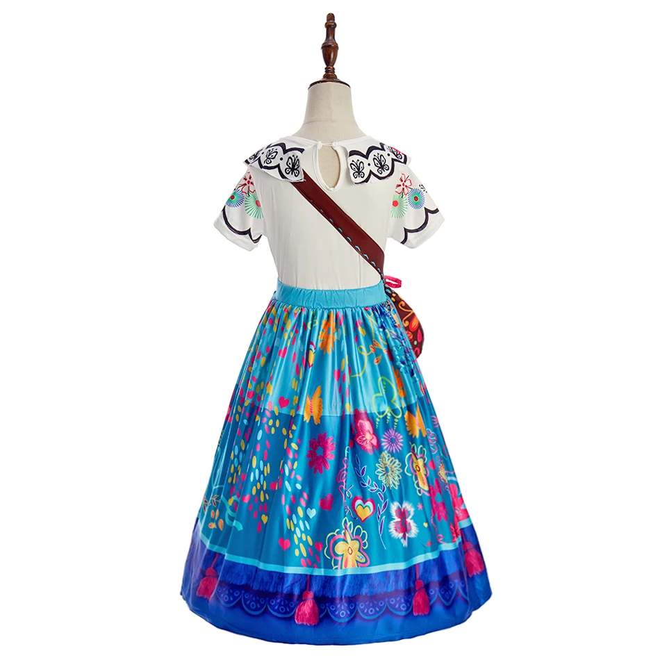 Soft Polyester Dress with High Definition Print Colorful Animal Floral Pattern Durable Carnival Costume for 3-12 Year Old Girls - Image 6