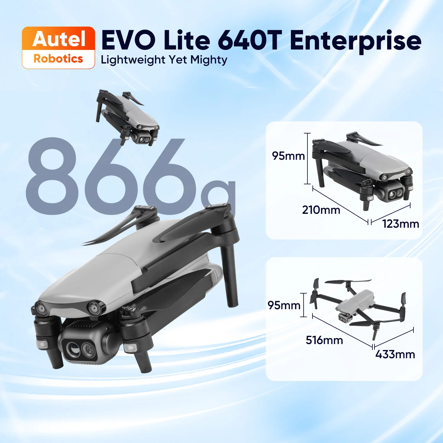 Autel Robotics EVO Lite 640T Enterprise Drone 16x Digital Zoom mapping surveying search and rescue IP43 Smart Controller - Image 2