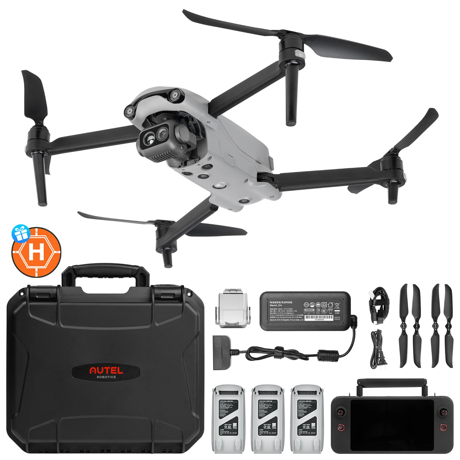 Autel Robotics EVO Lite 640T Enterprise Drone 16x Digital Zoom mapping surveying search and rescue IP43 Smart Controller - Image 7