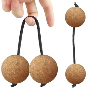 ^Hot 1Pc Cork Sandball Aslatua African Shaker Rattle Rhythm Percussion Fingertip Sandball Instrument Sandball Rhythm Instrumen