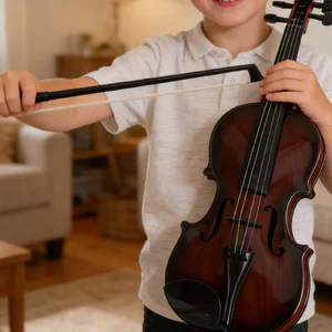 Mini Violin for Kids Lightweight Music Toy Gift for Children High Quality Fashionable Design Random Color Available
