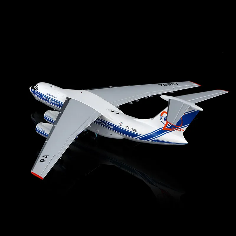 SQ Diecast 1/200 Scale Volga-Dnepr IL-76 Transport Aircraft Model Alloy Volga-Dnepr Cargo Aircraft Model Teaching AIDS Ornaments - Image 4