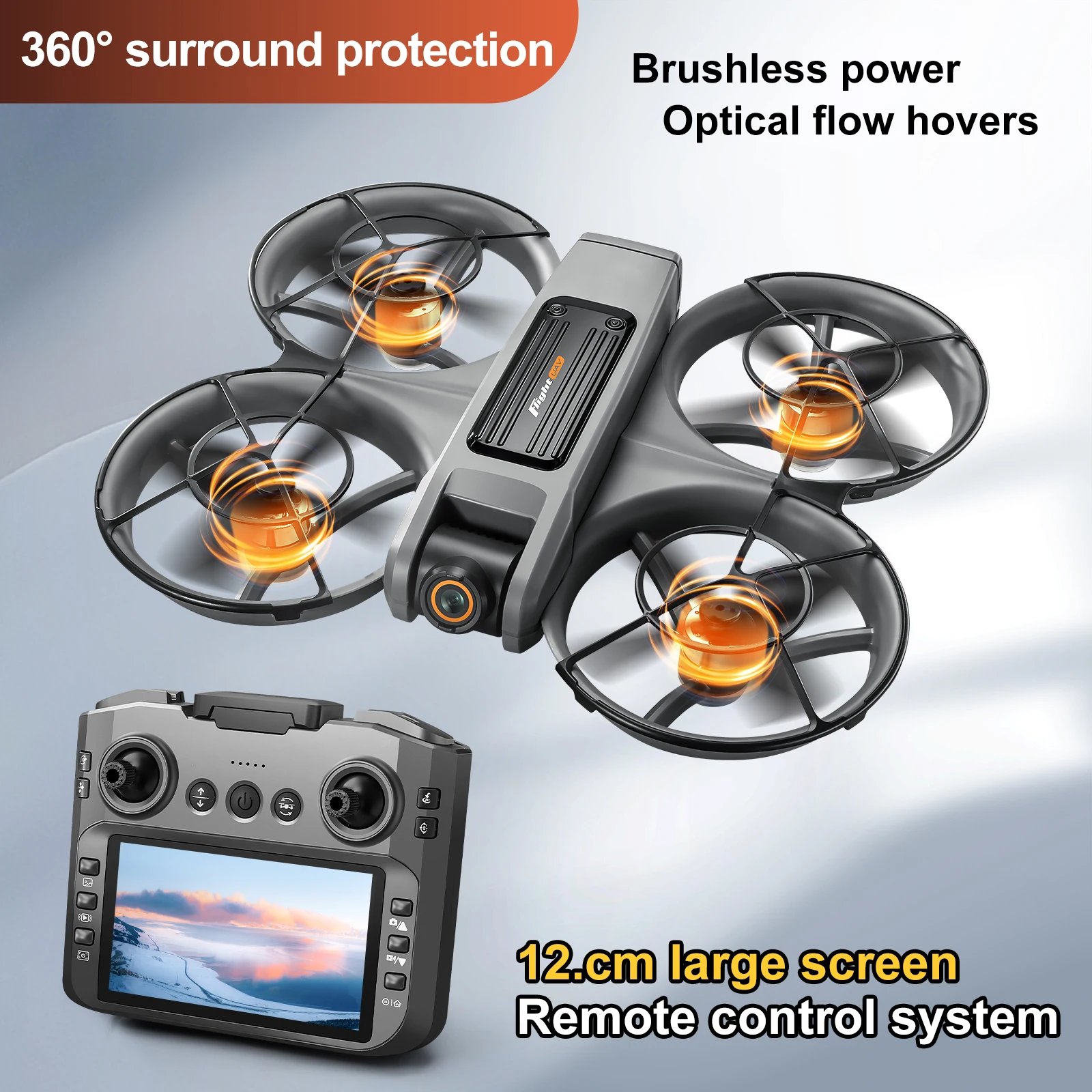 New S156 Quadcopter Aircraft Drone 8K Professional Camera Drone 5G WIFI FPV 4.5 Inch Large Screen Remote Control RC Dron VS V66 - Image 3