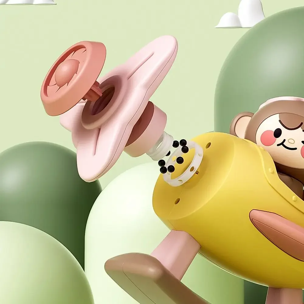 Cute Competitive Kids Gift Monkey Plastic Baby Music Toy Small Airplane Rotating Toy Kids Whistle Toy Enlightening Toy - Image 3
