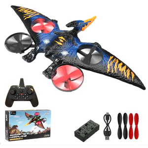 RC Plane Pterosaur 2.4G 6-Axis Gyro EPP Foam RC Aircraft With Led Light One Key Take Off 360 Rotation RC Glider Flying Toys