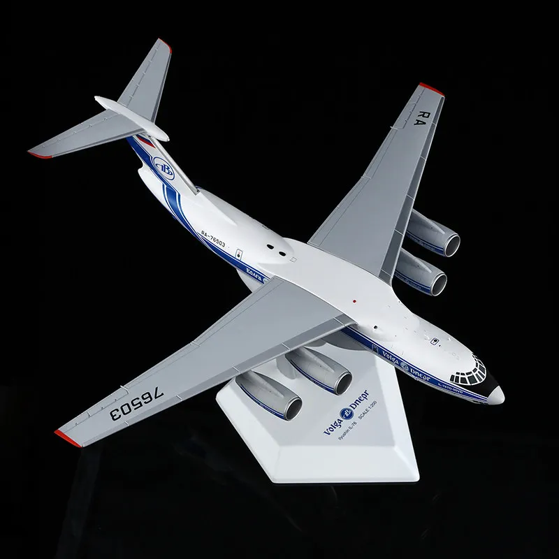 SQ Diecast 1/200 Scale Volga-Dnepr IL-76 Transport Aircraft Model Alloy Volga-Dnepr Cargo Aircraft Model Teaching AIDS Ornaments - Image 5
