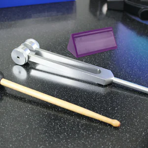 Rubber Tuning Fork Activator Block Purple Portable Minimal Noise Fork Resonance Accessory for Instrument Maintenance and Sound