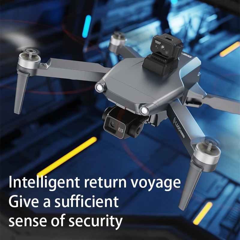 HOT-Professional 8K HD Dual Camera New L600-2 MAX GPS Drone 5KM 3-Axis Gimbal 360 Obstacle Avoidance Brushless Quadcopter Toy - Image 3