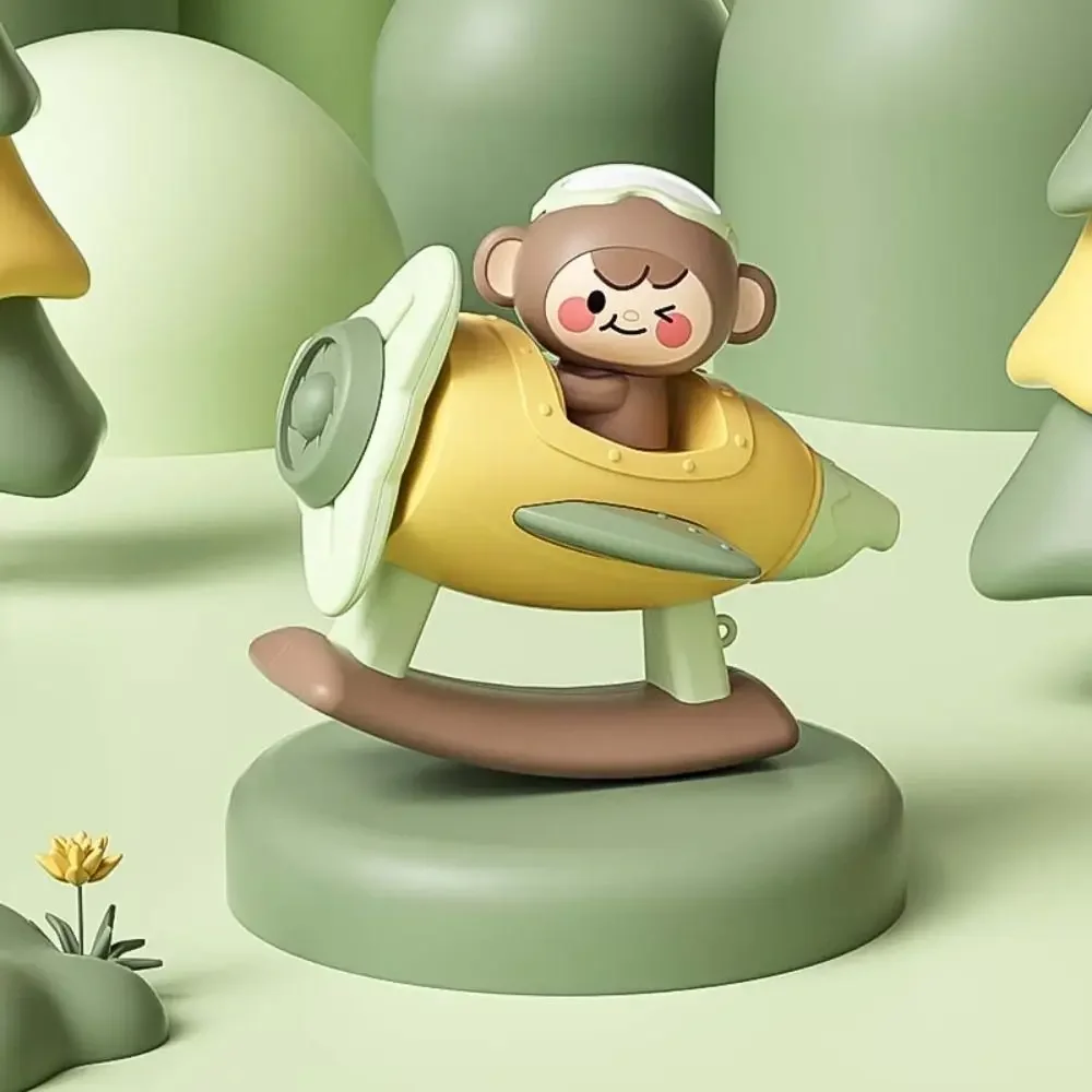 Cute Competitive Kids Gift Monkey Plastic Baby Music Toy Small Airplane Rotating Toy Kids Whistle Toy Enlightening Toy - Image 8