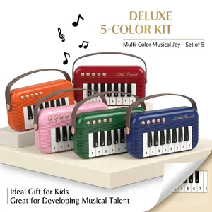 Children's Piano Keyboard Music Toy, Portable Pocket Mini Keyboard Piano Early Learning Educational Electronic Musical Instrumen