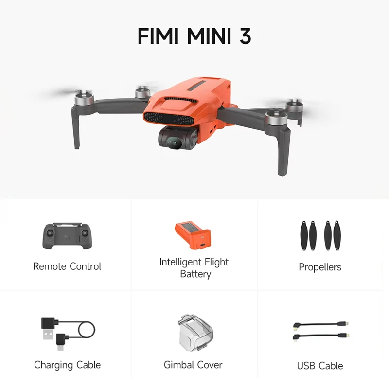 FIMI MINI 3 HD aerial photography 8K Time-lapse Photography 4K/60fps Video 3-Axis Mechanical Gimbal Professional Drone Outdoor - Image 7