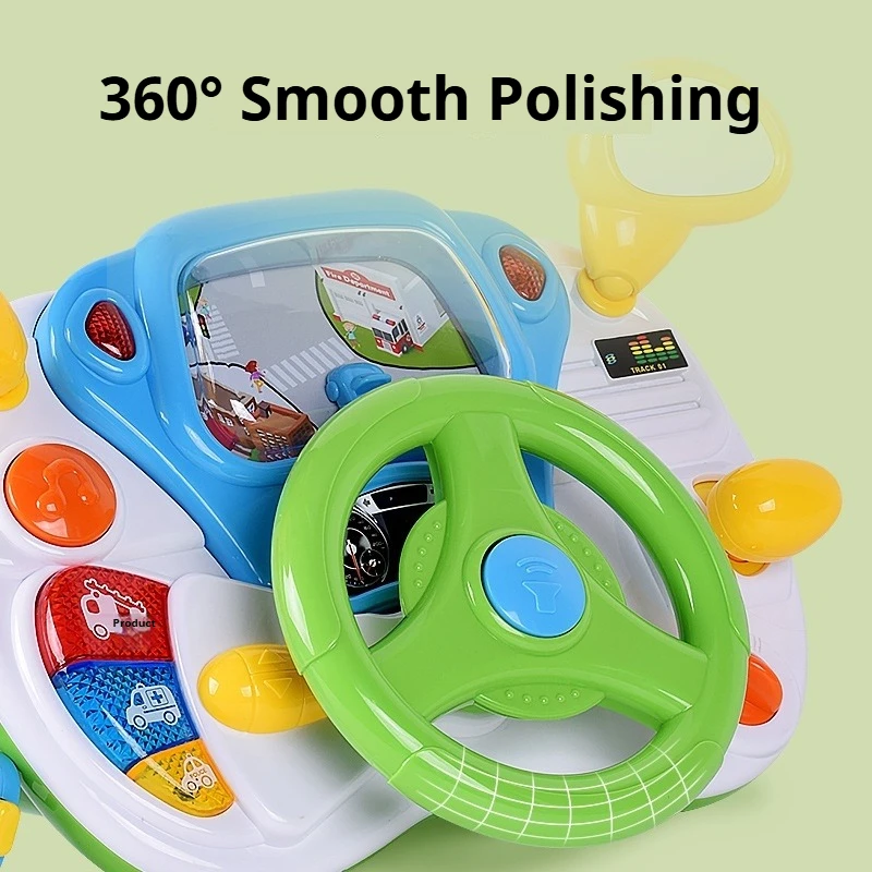 Child Simulation Music Simulated Driving Console Steering Wheel Toys Baby Driving Early Education Toys Intellectual Development - Image 4